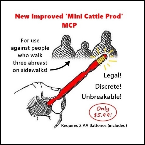 Portable cattle prod.